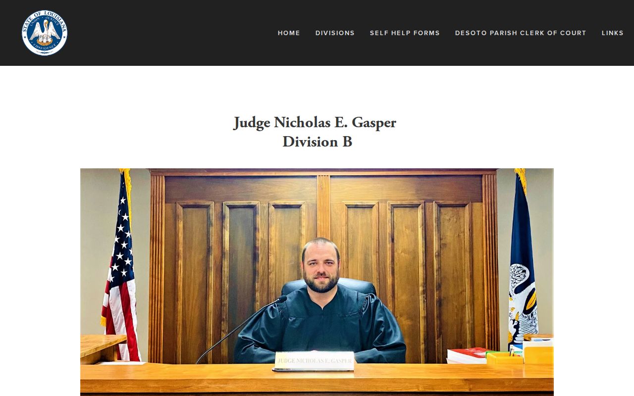 DeSoto Parish criminal docket Division B court page