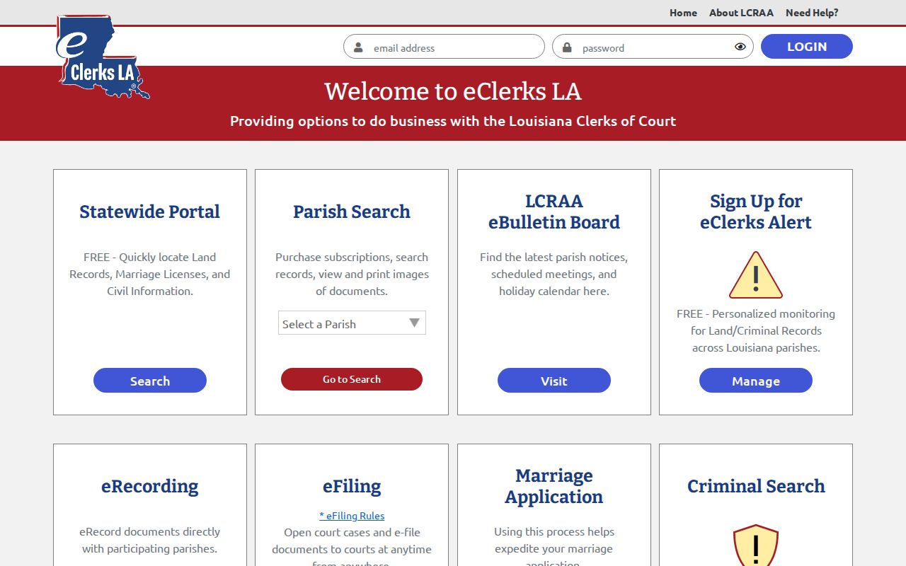 DeSoto Parish court docket remote-access service information